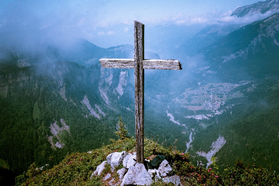 Cross of Christ sign of victory because God has won there.
