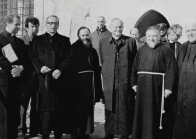 Amizade entre dois santos: São João Paulo II e Padre Pio.